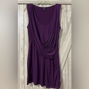 Purple Sleeveless Knit Tunic Top by Ann Taylor SZ M